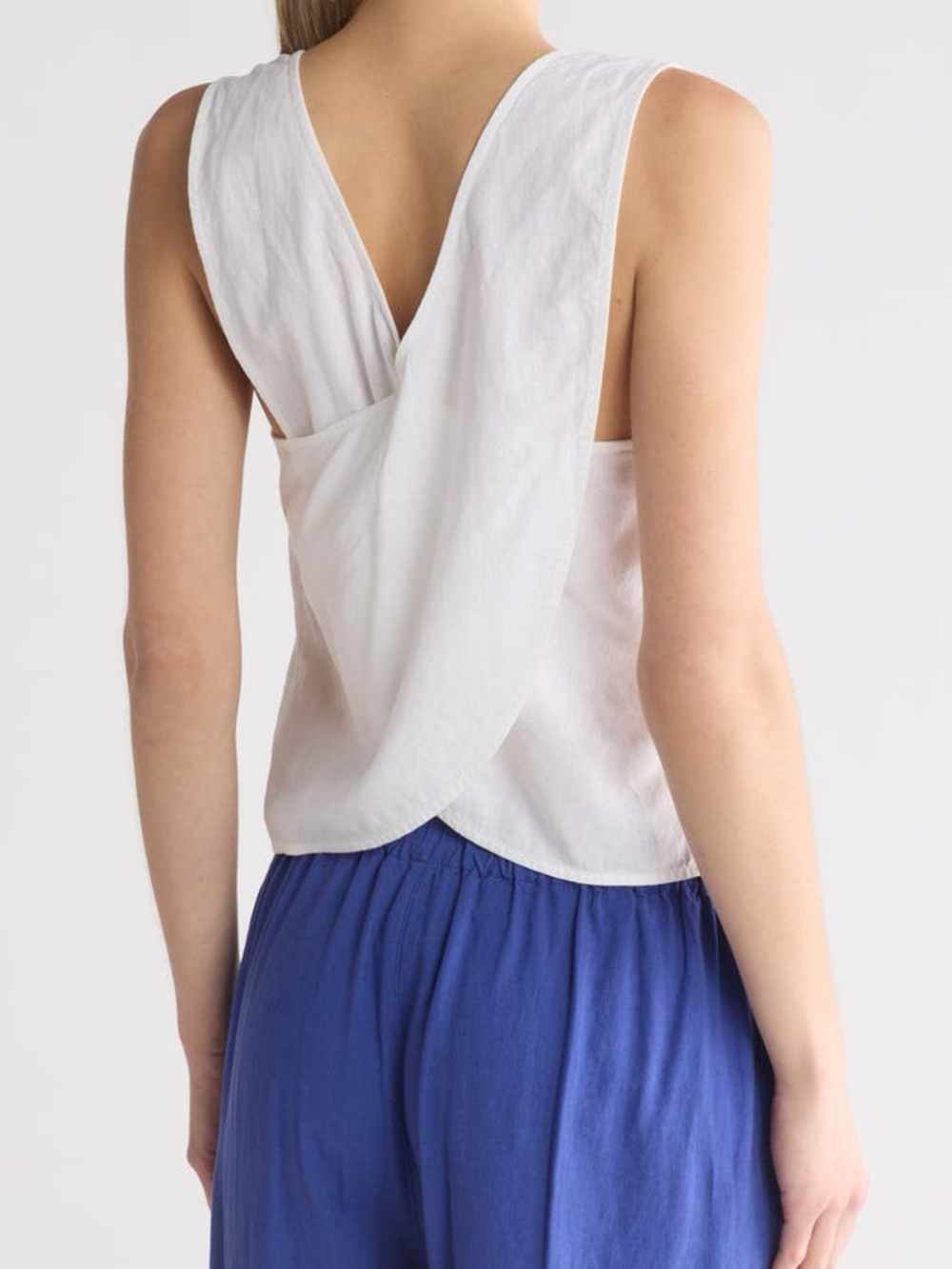 Madewell Irene Linen Blend Top Size 12 - Picture 2 of 5